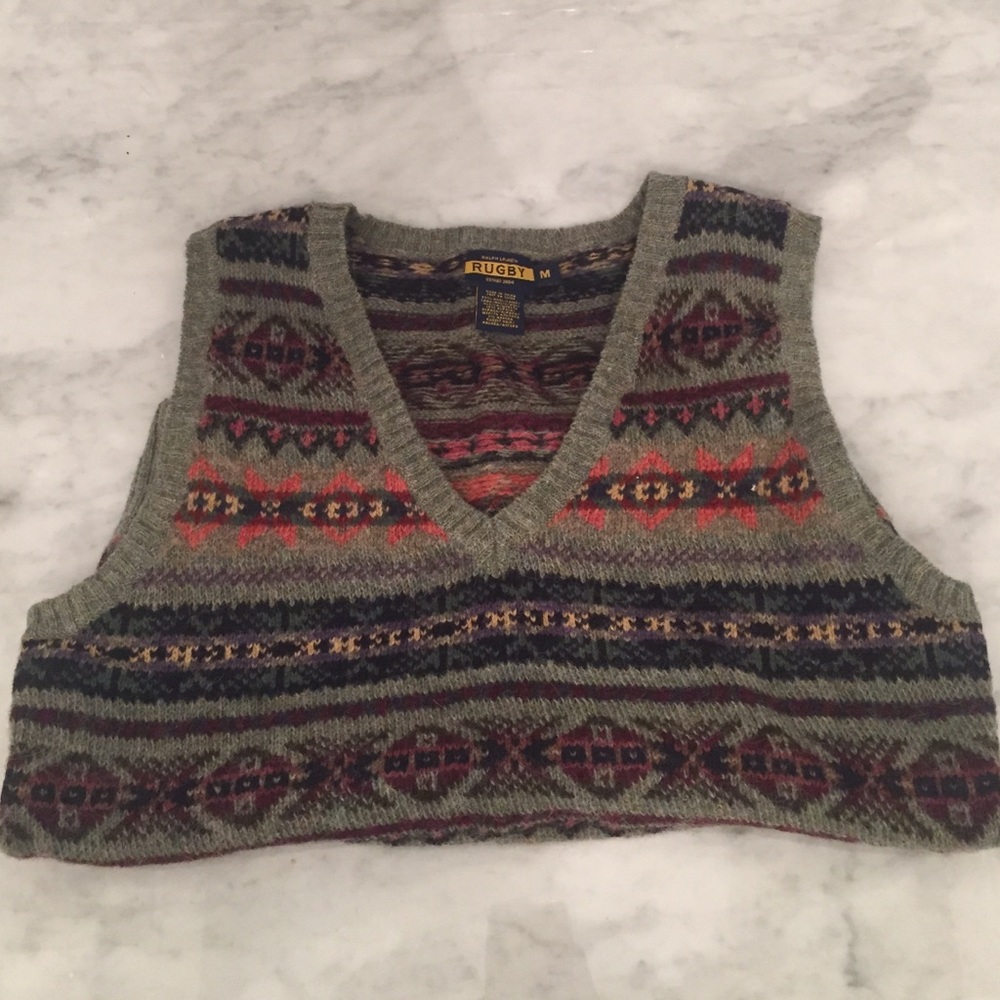 Ralph Lauren Rugby V-Neck Sweater